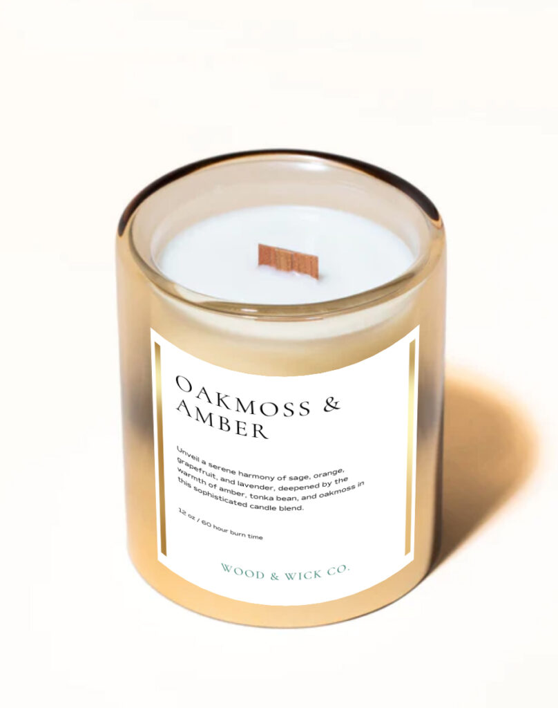 OAKMOSS & AMBER – Wood & Wick Co.